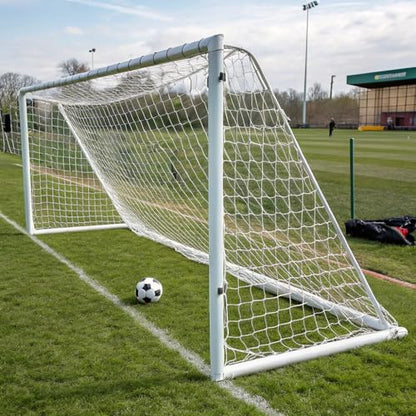 Soccer Goal, Soccer Net 6x4 ft for Backyard, Portable Training Equipment, Heavy Duty White Outdoor Football Goal, Replacement Netting Target, Kids Practice Reusable Net