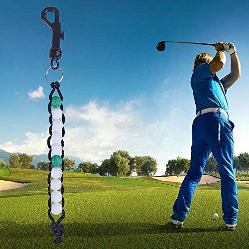 2pcs Golf Deluxe Beads Count Stroke Score Counter and Marbles for Golf Games