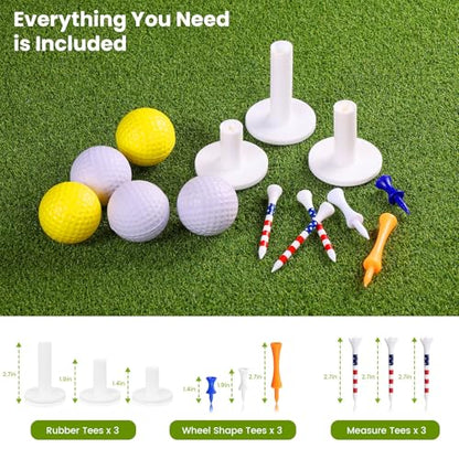 Golf Mat, 5x4ft/6x4ft Large Golf Hitting Mats for Practice Outdoor Indoor, 26mm Thick, High-Elasticity Artificial Turf Mat for Garage Simulator Chipping Driving Swinging Training, Gifts for Him Men - size: 5x4ft 26mm Large Sized