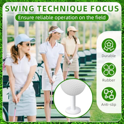 5PCS Rubber Golf Tees for Mats, Unbreakable Mixed Size Set for Driving Range & Golf Simulator, Durable Practice Tees with Secure Grip – Won’t Break or Damage Mat