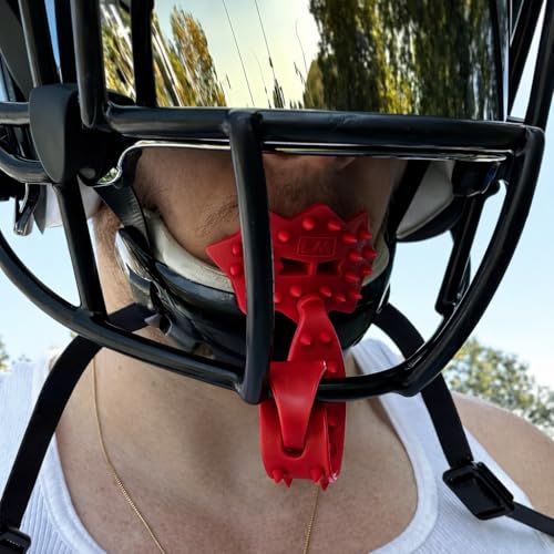 Loudmouth Football Mouth Guard - 3D SpikeSurge Football Mouthpiece with Strap, Fits Adult & Youth, Mouth Guard Football Accessories (Trojan Cardinal Red) - color: Trojan Cardinal Red
