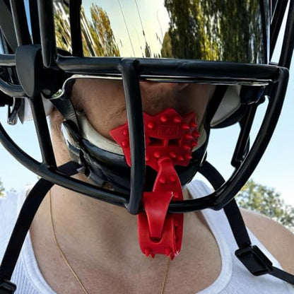 Loudmouth Football Mouth Guard - 3D SpikeSurge Football Mouthpiece with Strap, Fits Adult & Youth, Mouth Guard Football Accessories (Trojan Cardinal Red) - color: Trojan Cardinal Red