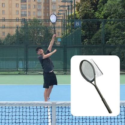 predolo Tennis Racket Portable Tennis Practice Tool Lightweight Comfortable Grip Aluminum Alloy and Polyester Suitable for Beginner Player Indoor Outdoor