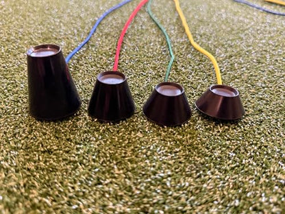 TrueBirdie Anchors - Golf Simulator Tee Anchors with Two Sets of Silicone Tees - style: Simulator Tees - 2ft