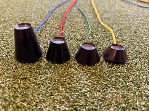 TrueBirdie Anchors - Golf Simulator Tee Anchors with Two Sets of Silicone Tees