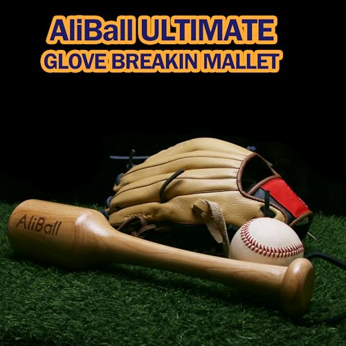 AliBall Baseball Glove Break-in & Care Kit, 8.5 fl oz Glove Oil, 8.5 fl oz Cleaner & 3.52 oz Conditioner, Mallet, Wrap, 2 Brushes & Cloth for Baseball/Softball Mitts - style: Ultimate Luxury Kit