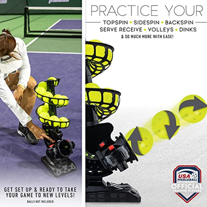 Franklin Sports Automatic Pickleball Launcher Machine - ProShot Pickleball Tosser for Practice + Training - Portable Thrower + Ball Server - Training Equipment + Aid
