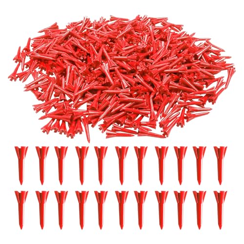 Golf Tees 5 Prong Design Plastic Short Golf Tees 1 1/2 Inch Bulk for Women Men Ladies Clubs Golf Balls 50/100 Count White Blue - color: Red, size: 50pcs