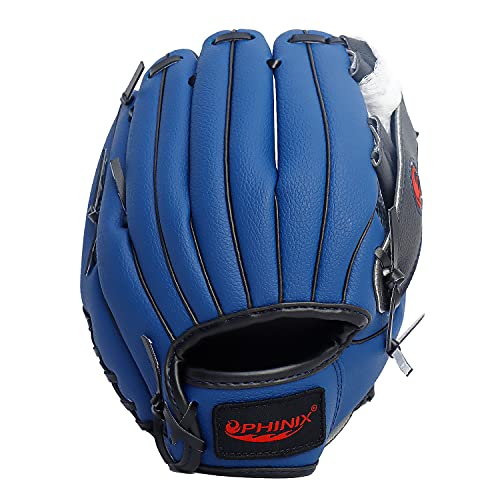 PHINIX Baseball Glove Tee Ball Mitts with Soft Ball for Kids Play & Training 8.5"-10"