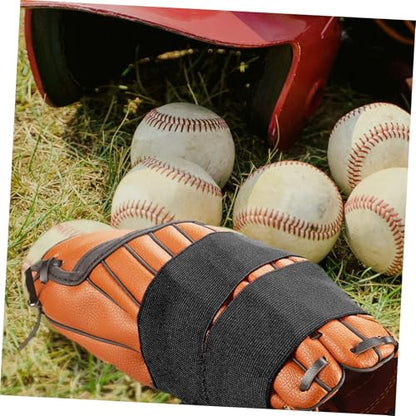 Outanaya Adjustable Baseball Glove Wrap Stretchy Nylon Strap for Comfortable Fit Breathable Open Design Enhances Grip for Catchers Softball Gloves Durable and Flexible Accessory