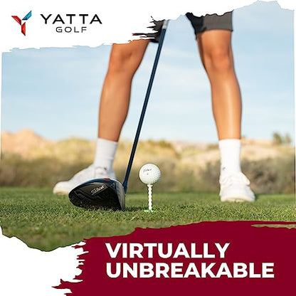 YATTA GOLF Telos Premium Golf Tees, Adjustable Golf Tees, Tee Off with Greater Consistency and Shoot Better Scores