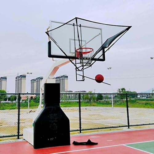 Basketball Hoop Returner Return Attachment Rotating Rebounder Net Hanging Easy Fold Shooting Device for Goal Free-Throw Practice