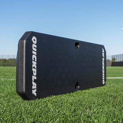QUICKPLAY Replay Boombox Soccer Rebound Board - Portable Dual Surface Rebounder with Adjustable Angle - Soccer Training Equipment for Control, Passing Practice
