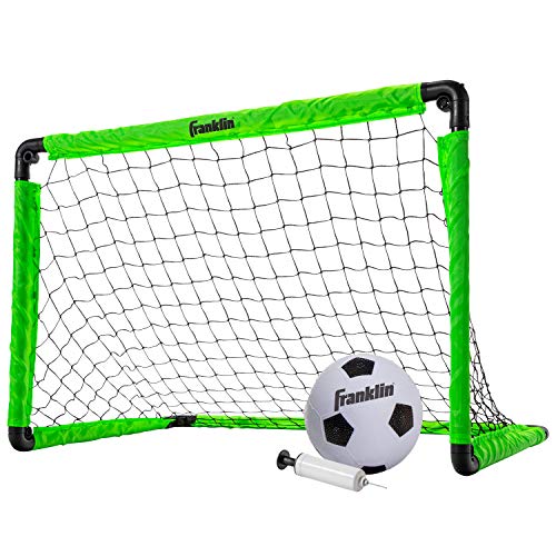 Franklin Sports Mini Soccer Goal with Ball and Pump - color: Green