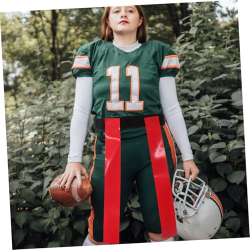 Homoyoyo Flag Football Waist Belt Set with Tear-away Rugby Flags Sturdy Hook and Loop Football Belt for Youth Games