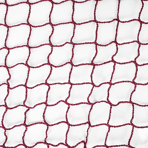 Aoneky Outdoor Replacement Badminton Net, Indoor Standard Regulation Badminton Court Netting Only, 20 x 2.6 ft - color: Red