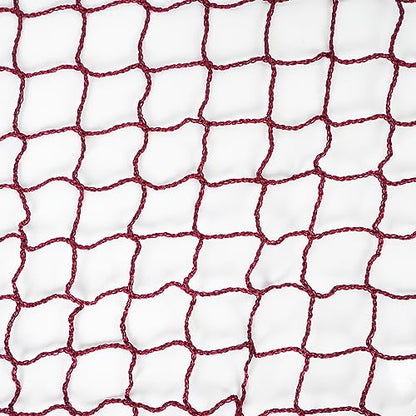 Aoneky Outdoor Replacement Badminton Net, Indoor Standard Regulation Badminton Court Netting Only, 20 x 2.6 ft - color: Red