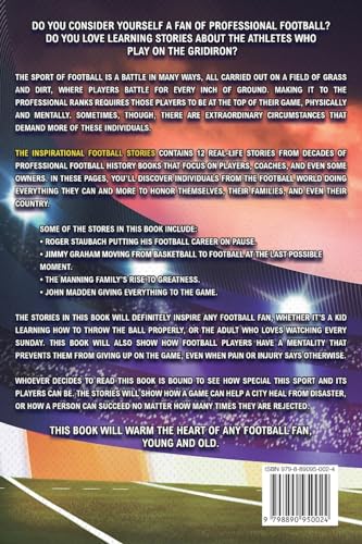 Inspirational Football Stories for Young Readers: 12 Unbelievable True Tales to Inspire and Amaze Young Football Lovers