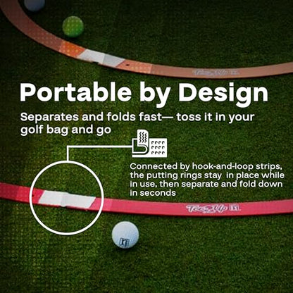 PGA Tour Golf Practice Aids by Golfgen: Premium Chipping Nets, Putting Rings, & Targets, Indoor & Outdoor Training, Improve Accuracy & Control, Master Putting and Chipping, Portable for On The Go