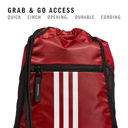 adidas Alliance Sackpack – Drawstring Backpack for Sports, Small Gym Bag - color: Team Power Red/2