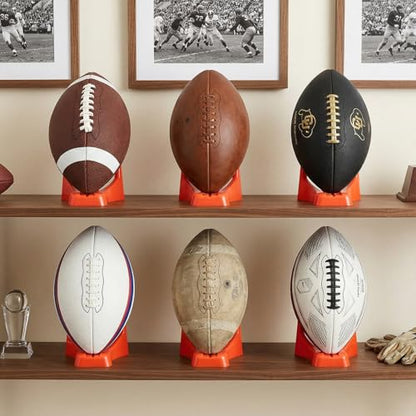 Lawei 12 Pack Football Kicking Tees, Rugby Ball Kicking Stand Holder with Non-Slip Textured, Durable Football Kickoff Stand for Kickoff Practice Equipment, Game & Ball Showcase, 4 x 2.6 in