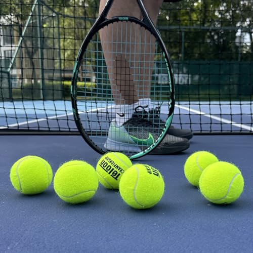 Teloon Championship Tennis Balls - Extra Duty - Regular Duty Felt Pressurized Tennis Balls - color: 6 Cans , 18 Balls