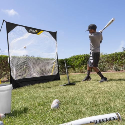 SKLZ Pop-Back Adjustable Youth Baseball and Softball Batting Tee