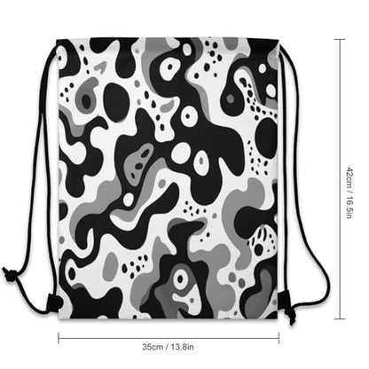 Beam Bag Large Capacity Drawstring Backpack for Volleyball Baseball Sports Workout Gear Travel Men Women, Black Camo Bags - color: Picture (638)