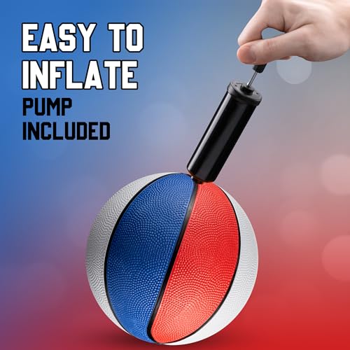 Bedwina Rubber Mini Basketball Balls for Kids 7 Inch, Size 3 Pack of 3 - Pool Basketball for Mini Hoop Outdoor & Indoor - style: 3-pcs