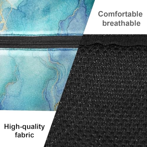 Pickleball Bag Marble Blue Pickle Ball Backpack for Women Men Premium Lightweight Crossbody Sling Bag Sports Backpack for Pickleball Paddle Tennis - color: Marble Blue