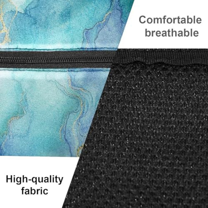 Pickleball Bag Marble Blue Pickle Ball Backpack for Women Men Premium Lightweight Crossbody Sling Bag Sports Backpack for Pickleball Paddle Tennis - color: Marble Blue