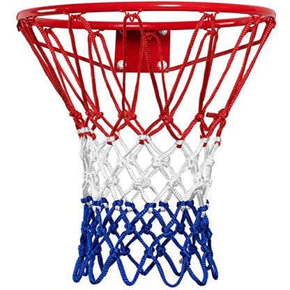 NEIJIANG Basketball Net Replacement, 2025 Upgrade Thick Professional Basketball Nets Heavy Duty Outdoor, All Weather Anti Whip Color Never Fade -12 Loops - style: 1Pc