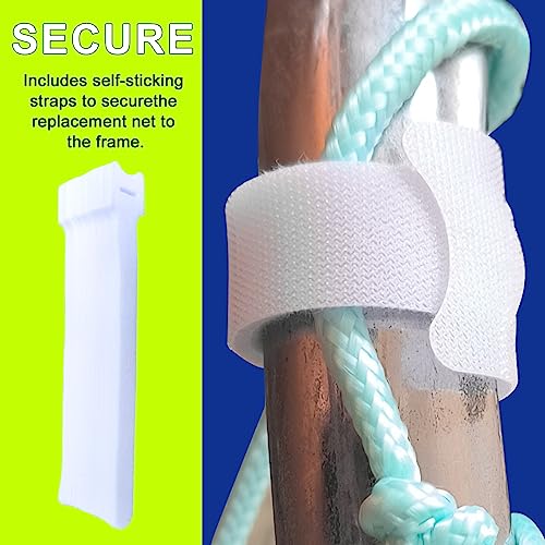 Glow in The Dark Soccer Net,Luminous Soccer Goal,Soccer Goals for Backyard,Soccer Net Replacement,12x6 and 6'x4 Soccer Goal Net Replacement,Post Not Included.
