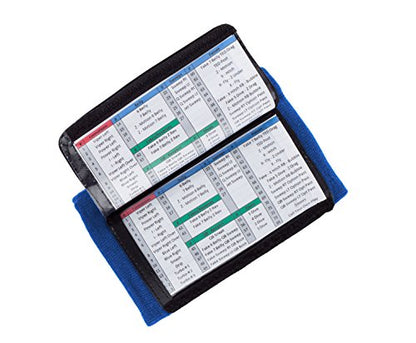 WristCoaches Football Play Wristbands - Youth Quarterback Gear - Wristband Playbook - Softball Wristbands for Signs - color: Royal