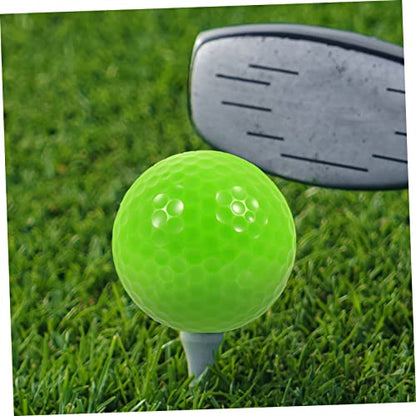 5pcs Golf Ball Professional Training Ball Replaceable Golfing Ball Colored Ball Outdoor Training Ball Professional Double-Layer Ball Daily Use Practicing Ball Synthetic Rubber