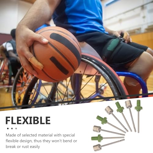 Outanaya 40pcs Basketball Inflation Needles and Air Pump Needles Set, Metal and Plastic Ball Pins for Basketball Soccer Football Pump Replacement, Suitable for Sports Ball Inflation