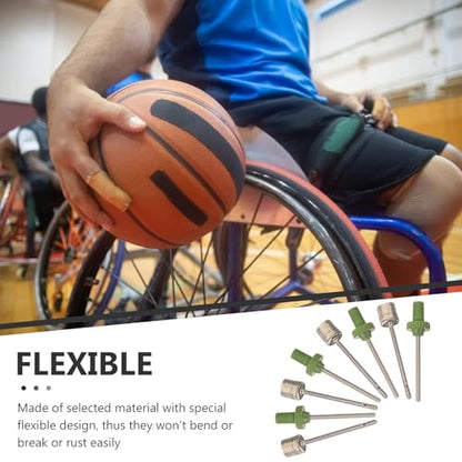 Outanaya 40pcs Basketball Inflation Needles and Air Pump Needles Set, Metal and Plastic Ball Pins for Basketball Soccer Football Pump Replacement, Suitable for Sports Ball Inflation