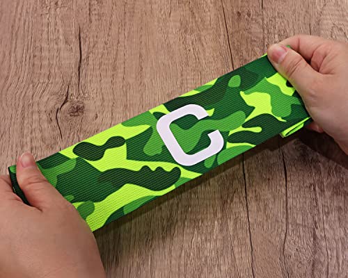 ONLYKXY Captain Armbands 6x37CM/2.36x14.56inch Adjustable Leader Armband for Soccer Basketball Volleyball School Team Competition Coach Players Wrist Arm Bands