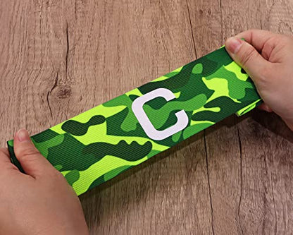ONLYKXY Captain Armbands 6x37CM/2.36x14.56inch Adjustable Leader Armband for Soccer Basketball Volleyball School Team Competition Coach Players Wrist Arm Bands