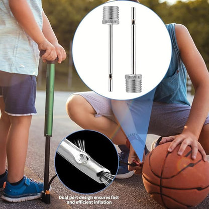30pcs Air Pump Needles, Stainless Steel Ball Pump Needle with Storage Box, Suitable for Soccer Balls, Basketballs, Volleyballs, Yoga Balls