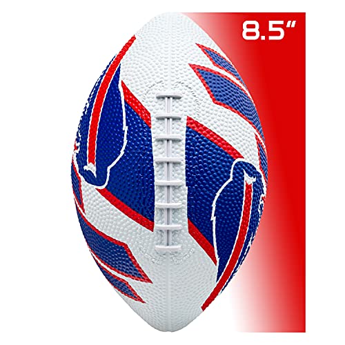 Franklin Sports NFL Team Footballs - Rubber Youth Mini Balls for All Teams - Kids 8.5" Football + Air Pump Sets - Official NFL Licensed - style: Buffalo Bills