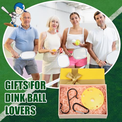 CroBlissful 6 Pcs Bag Hook for Fence Baseball Football Basketball Tennis Team Gifts Bag Clip Sports Backpack Buckle with Acrylic Board for Bat Water Bottle Player Lover Gifts - color: Yellow and Red