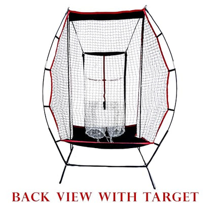 TAG Portable Football Kicking Net with Longsnapper Target, 4 Punting Targets, Ball Catch System, Sets Up in Minutes, No Tools Required with Travel Bag