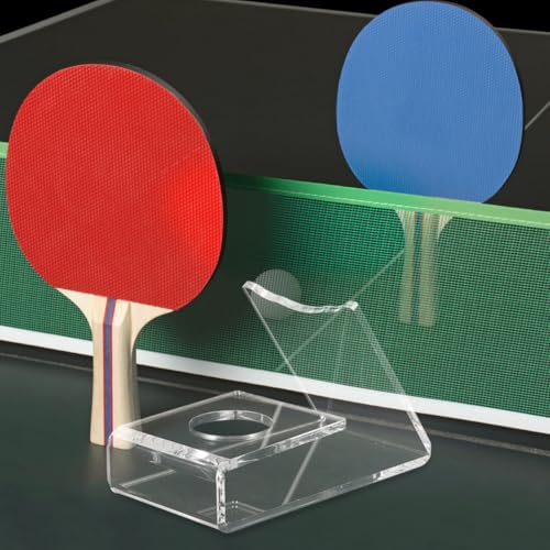 INOOMP Ping Pong Paddle Holder Ping Pong Paddle Storage Rack Wall Table Tennis Racket Display Organizer for Game Room Home