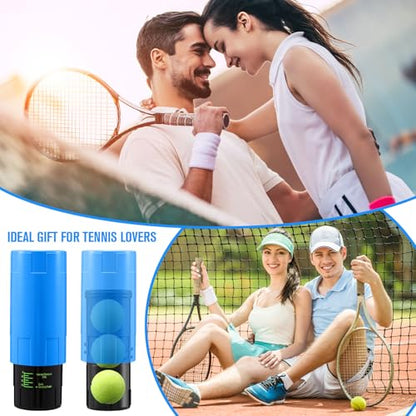 Soulchen Tennis Ball Pressurizer - Tennis Ball Storage Canister Holds 3 Balls Under 14 Psi Pressure, Reusable Stuff for Bounce Retention, Lightweight & Durable - color: Dark Blue