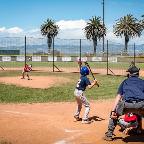 MR Ball Stop Net System, Movable Heavy Duty Backstop Net, 2 in 1 Multi-Sport Stop Netting, Ball Barrier Sports Practice Barrier Net for Professional, College and Grade School Training - size: 50 Ft