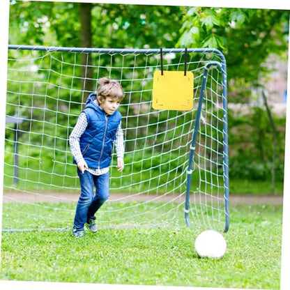 Mikinona 4pcs Adjustable Soccer Training Targets with Red Black Green Yellow Straps, Football Shooting Accuracy Trainer for Outdoor Youth Football Drills and Practice