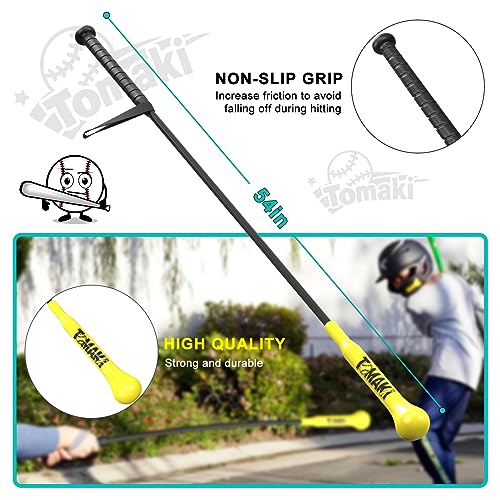 Hitting Stick Batting Swing Trainer, Batting Practice Equipment for Baseball and Softball, Ideal One-on-One Coaching Tool for Baseball 54'' - style: Baseball Swing Trainer