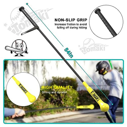 Hitting Stick Batting Swing Trainer, Batting Practice Equipment for Baseball and Softball, Ideal One-on-One Coaching Tool for Baseball 54'' - style: Baseball Swing Trainer