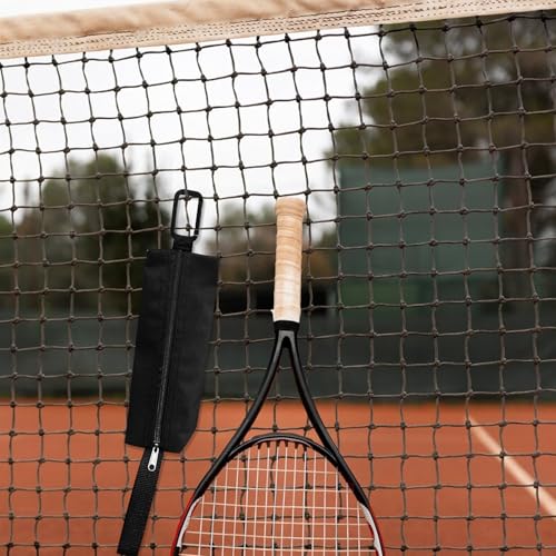 Rainmae 2 Pcs Pickleball Ball Holder Bag, Tennis Ball Pouch Portable Pickle Ball Storage Bag with Hook, Pickleball Paddle Bag for Pickleball Accessories Sport Gear Holds 3 Pcs Regular Pickleball Ball